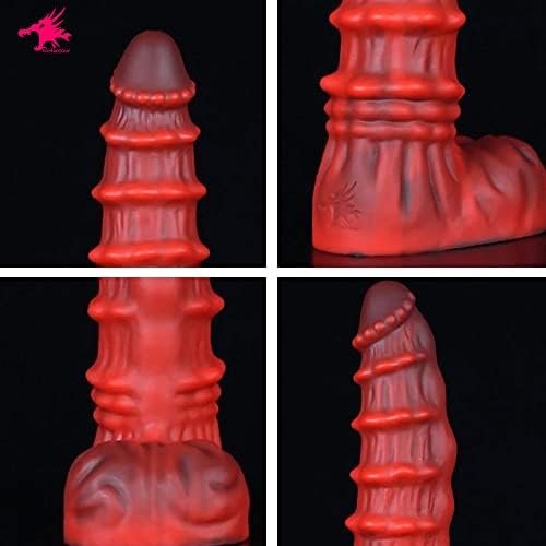 Nothosaur 「Mephisto」 11.4 Inch Long X 2.8 Inch Wide Dildo Lifelike Huge Silicone Dildo, With Strong Suction Cup, For G-Spot Sex Adult Toys For Women And Couple, Red, Xl - Image 2
