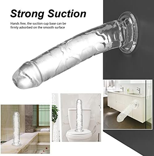 Realistic Dildo 7.1 Inch, Clear Dildo With Strong Suction Cup For Hands-Free Play, Soft Material Adult Sex Toys For Beginner And Couple - Image 3
