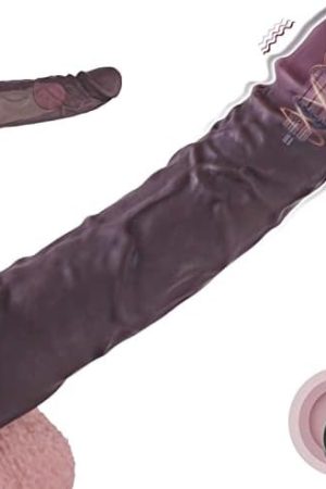 Vibrating Penis Extender - Latune Cody, 10 Vibration Silicone Penis Sleeve With Ball Stretcher For Enlarge Thicken, Remote Control Realistic Girth Sleeve, Rechargeable Sex Toy For Men & Couple