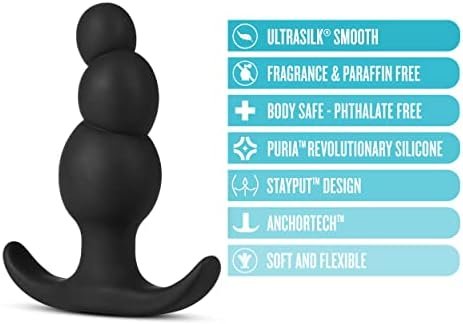 Blush Anal Adventures Platinum Stacked Silicone Butt Plug - 3.2 Inch Length And 1 Inch Width - Designed For Both Anal & Prostate Play - Flared Base For Safety, Comfort, And Long Term Wear - Sex Toy - Image 2