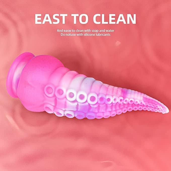 Soft Silicone Octopus Tentacle Dildo Huge Animal Dildo Monster Dildo Colorful Anal Butt Plug Toys Adult Sex Toy For Women (E) - Image 2