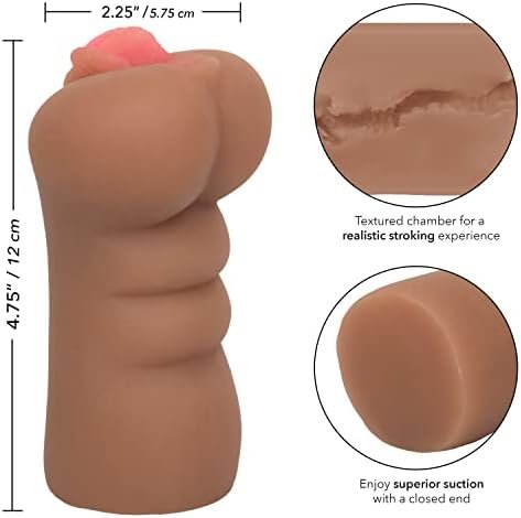 Calexotics Cheap Thrills The Cheerleader - Travel Sized Male Masturbator - Silicone Masturbation Sleeve – 5 Inch Adult Male Sex Toy - Ivory - Image 2