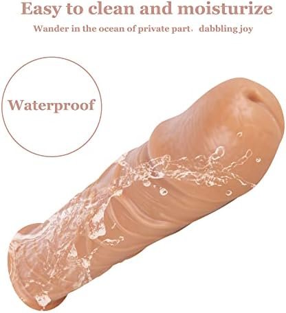 Penis Sleeve Big Soft Realistic Cock Ring Extender Penis Enlarger For Couples Cock Enlarger Sheath Sex Toys For Men Male Enhancement Extension - Image 3