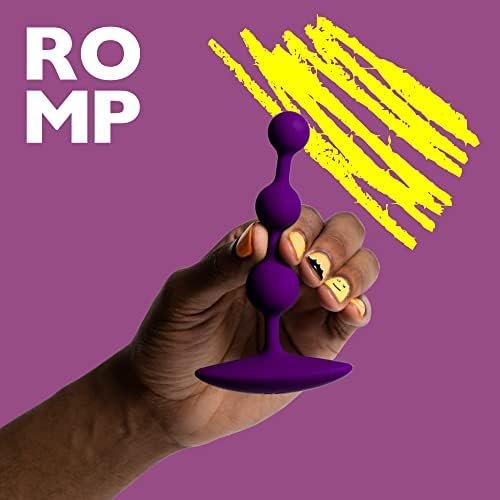 Romp Amp Anal Beads - Anal Toys For Men Women Couples - 5 Inch Silicone Anal Sex Toy - Graduated Beads For Prostate Stimulation - Small & Flexible Adult Sex Toy - Image 2