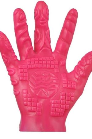 Infatuation Magic Hand Anal Plug. Soft Pvc Dildos G-Spot Vagina Stimulator Training Thrusting Orgasm Tease Masturbator Sex Toy For Women Female Men Male Unisex (Pink)