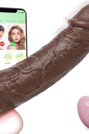 Penis Sleeve Cock Sleeve Vibrator, 4In1 Realistic Adult Male Sex Toys Penis Extender Vibrating Cock Ring - 9 Modes, App, Remote Control, Elastic Penis Ring To Enlarge Prolong For Men Couples