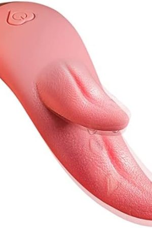 Clitoral Licking Vibrator, Realistic G-Spot Nipple Stimulator With 7 Vibration Modes & Heat Function, Heating Soft Dildo Vibrators Massager For Women Pleasure Pink