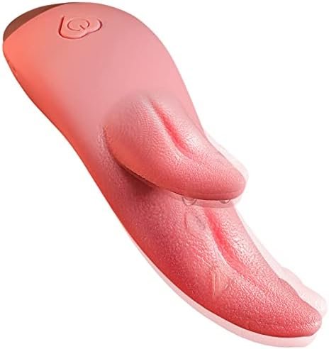 Clitoral Licking Vibrator, Realistic G-Spot Nipple Stimulator With 7 Vibration Modes & Heat Function, Heating Soft Dildo Vibrators Massager For Women Pleasure Pink