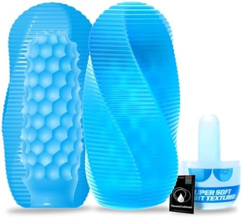 Male Masturbator Adult Sex Toys For Men - Spinning Textured Stroker Pocket Pussy For Men Masturbation, Ultra-Soft Stretchy Egg Penis Blowjob Sex Toy With Storage Box, Pocket Pussies Masturbators
