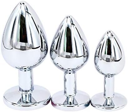 Eastern Delights Steel Jeweled Butt Anal Plug Large Medium Small Training Sets