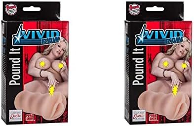 California Exotic Novelties Vivid Raw Pound It Pussy, Ivory (Pack Of 2)