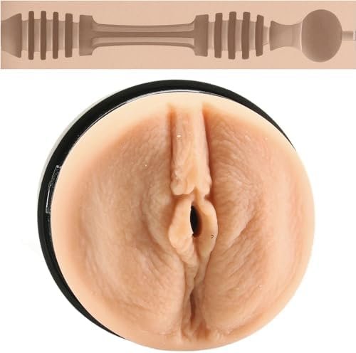 Doc Johnson Main Squeeze - Gabbie Carter - Ultraskyn Stroker - Squeeze Plate For Precise Pressure - Twist End Cap To Control Suction - Discreet Premium Stroker - Male Masturbator, Vagina, Vanilla - Image 2