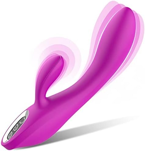 G-Spot Rabbit Dildo Vibrator, Silicone Clitoral Anal Dildo Massager Clit Vaginal Stimulator With 7 Vibrating Modes, Adult Sex Toys & Game For Women Couples