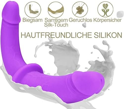 Harness Strap On Silicone Dildo Adult Sex Toy G Spot Stimulator Detachable Double Dildos Vagina Massager Female Masturbator For Women Lesbian And Couples - Image 3