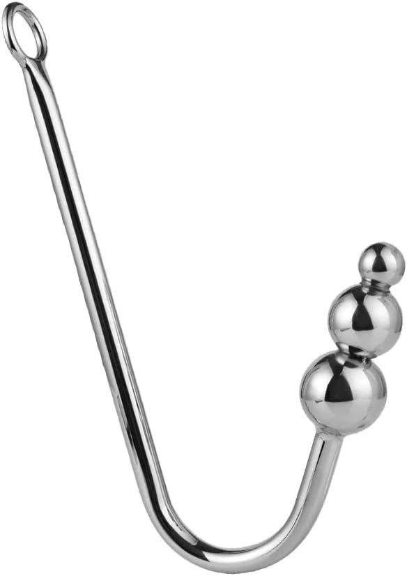 Anal Plug, Anal Hook With 3 Balls Metal Anal Dilator Kit, Butt Plug Fetish Bondage Hook Adult Sex Toys & Games Anal Hook For Women Lovers & Couples