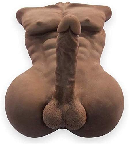 Female Plaything Male Torso Love Doll 3D Adult Penis And Anal Doll Plaything For Female Self-Masturbation Playful Sex Dolls (Brown) - Image 3