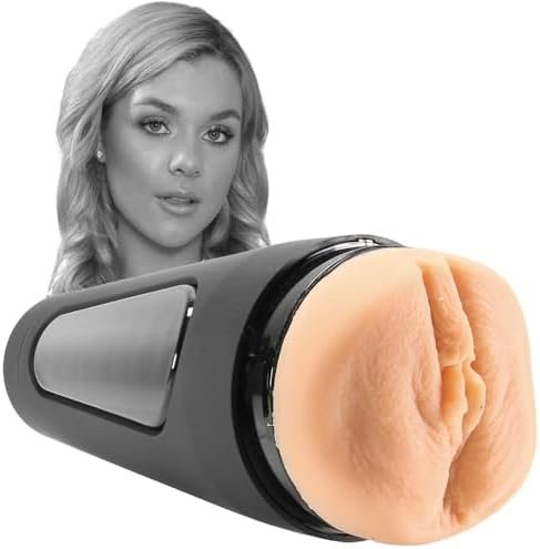 Doc Johnson Main Squeeze - Gabbie Carter - Ultraskyn Stroker - Squeeze Plate For Precise Pressure - Twist End Cap To Control Suction - Discreet Premium Stroker - Male Masturbator, Vagina, Vanilla