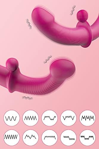 Sxovo Double-Ended Dildo With Ball, Ten Vibration Modes Sex Toys Dildo Massager Adult Sex Toys - Image 2