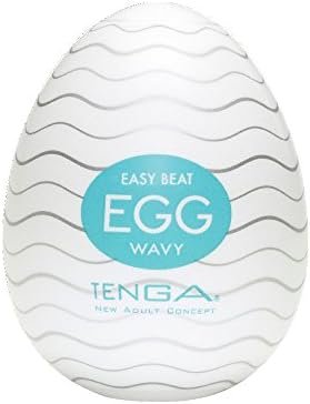 Tenga Egg-001 Wavy Easy Beat Egg Portable Male Masturbator