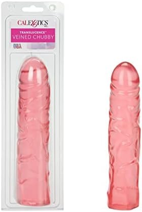 Calexotics Junior Dildo, Veined Chubby Translucence, 8.5"