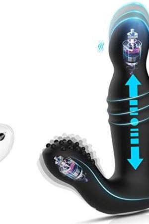 Sumeber Thrusting Prostate Massager Anal Vibrator With Remote Control, 10 Vibrating & 3 Thrusting Modes Prostate Stimulor Toys, G-Spot Vibrator Butt Plug Anal Sex Toys For Men, Women And Couple