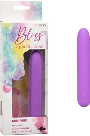 Calexotics Bliss Liquid Silicone Mini G Vibe Bullet Vibrator - Se-0569-10-3 Purple