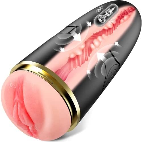 Adult Sex Toys Automatic Sucking Male Masturbator-Men Sex Toy With 4 Suction & 10 Vibration,Electric Pocket Pussy Penis Vacuum Pump Male Stroker Men Masturbation Adult Male Sex Toy Men’S Sex Machine