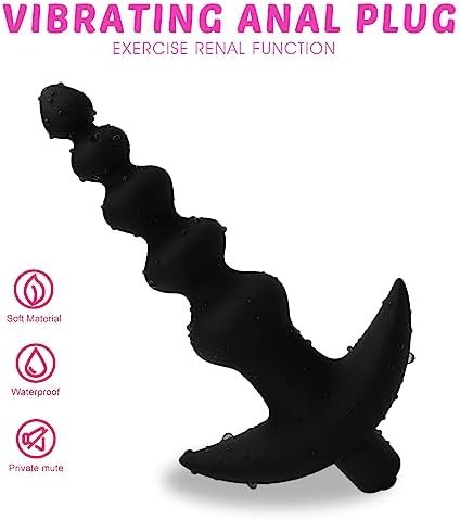 Vibrating Anal Beads Butt Plug 10 Vibration Modes Anal Sex Toy Waterproof Sexual Bdsm Toys For Men, Women And Couples - Image 2