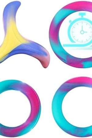 Penis Rings Male Sex Toys - 4 In 1 Super Soft Silicone Cockrings For Men'S Erection, Ruusumaa Colorful Cock Ring Penis Ring Sex Toys For Men Couples, Sex Novelties Adult Sex Toys & Games, 1.16In-1.5In