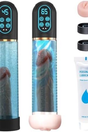 Penis Pump Penis Enlarger Extender With Lube,3 In 1 Men'S Vibrator,Electric Penis Vacuum Pump With 5 Suction 3 Tranning Modes, Penis Sleeve Male Masturbator Sex Toys For Men Bigger Stronger