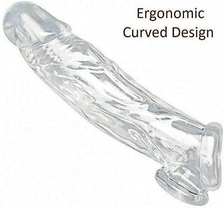 Erun Silicone Reusable Penis Rings Sleeve Enlarger Extender Extra 5.5Cm Reusable Male Sex Toys Cock Sleeve Enhancer Sex Toys For Men Adult - Image 3