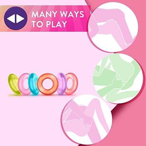 Play With Me King Of The Ring 6 Pack Penis C Rings - Soft, Super Stretchy And Durable - Stay Hard, Prolong, Perform - Sexual Pleasure Enhancer Sex Toy For Men, Couples - Multi Colored - Image 3