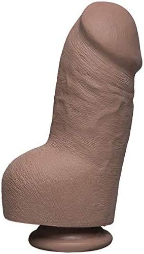 Doc Johnson The D - Fat D - 8 Inch With Balls - Ultraskyn - 8" Long And 2.75" Wide - Strong Suction Cup Base - O-Ring Harness Compatible Dildo, Caramel - Image 3