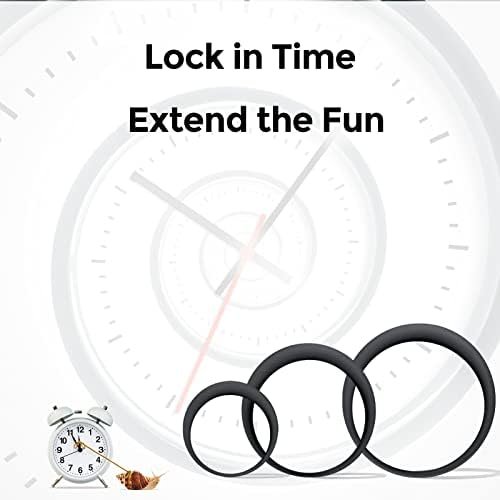 Penis Rings, Silicone Cock Ring Sex Toys Penis Enlargers For Longer Harder Stronger Erections Better Sex Erection Enhancing Premium Adult Sex Toys (A Set) - Image 2