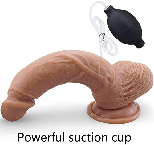 Silicone Realistic Ejaculating Dildo For Women, Lifelike Squirting Dildo, 9 Inch Realistic Squirting Penis With Strong Suction Cup, Dildo For Women Female - Image 3