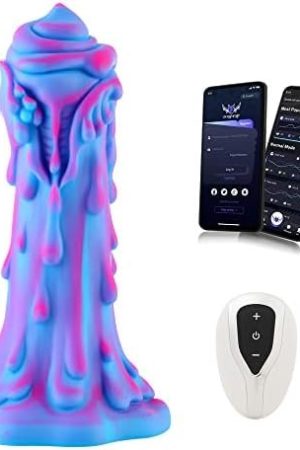 Wildolo App-Controlled Vibrator, Silicone Dildo, 8.5" Premium Vibrator---Designer Series