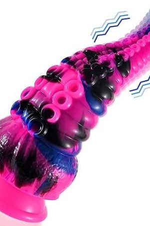Shkanla Tentacle Dildo Vibrator For Women, 8.7Inch Big Realistic Vibrating Anal Dildo With 10 Vibrations Modes, Silicone Huge Monster Prostate Massager Sex Toys For Couple G-Spot Stimulation