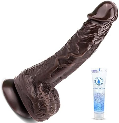 Realistic G-Spot Dildo For Women Orgasm - Adorime 7 Inch Penis Dong With Lifelike Glans Veins Testicles & Hands-Free Strong Suction Cup, Flexible Cock Adult Sex Toys For Vaginal Anal Masturbation