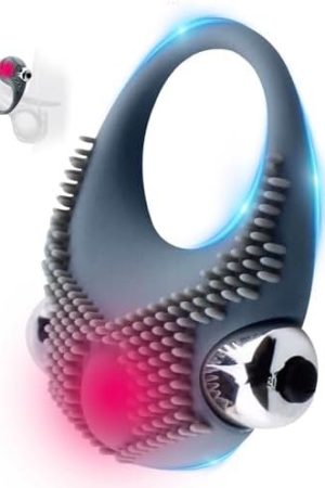 Vibrating Cock Ring Bullet Vibrator, Silicone Penis Ring With Single Vibration, Triangular Stretchy Mens Vibrator For Longer Harder Stronger Erection, Adult Toys For Men Women And Couples