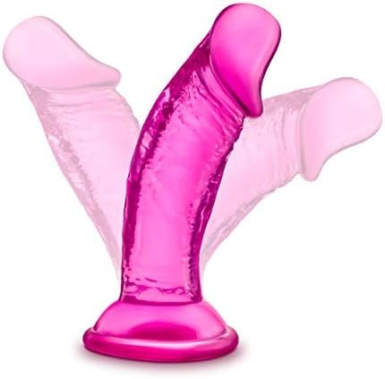 Blush Sweet N Small 4" Realistic Short Dildo, Suction Cup Strap On Harness Compatible, Sex Toy For Women Pink - Image 3