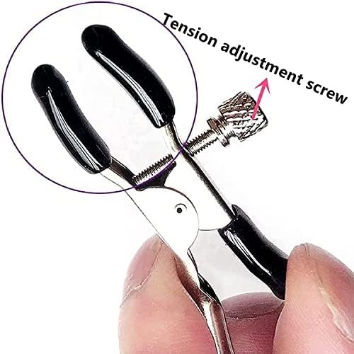 Adjustable Metal Nipple Clamps Necklace Entertainment Chain Clip For Women/Man Non-Piercing Nipplerings Clip On Nipple Rings Decorative Clip For Clothing Accessories 9268 (Rj4) - Image 3