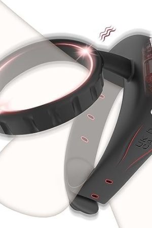 Vibrating Cock Ring, Adjustable Penis Ring Vibrator With 10 Intense Vibrations For Couples Women Men Pleasure, Adult Male Sex Toys Male Vibrator With Silicone Dual Ring For Men Longer Harder Stronger