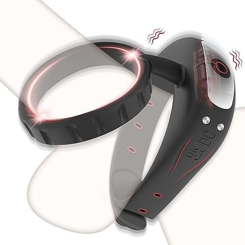 Vibrating Cock Ring, Adjustable Penis Ring Vibrator With 10 Intense Vibrations For Couples Women Men Pleasure, Adult Male Sex Toys Male Vibrator With Silicone Dual Ring For Men Longer Harder Stronger