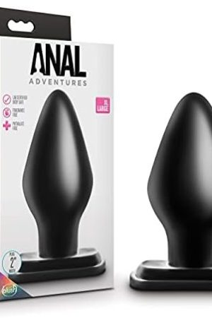 Blush Anal Adventures Xl Anal Plug - Tapered Tip For Easy Insertion Butt Toy - Base Anchors Plug Safely Outside The Body - Soft And Comfortable Stay Put Design - Advanced Buttplug Play - Sex Toy