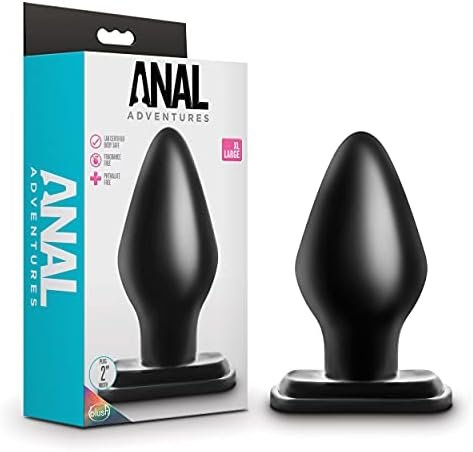 Blush Anal Adventures Xl Anal Plug - Tapered Tip For Easy Insertion Butt Toy - Base Anchors Plug Safely Outside The Body - Soft And Comfortable Stay Put Design - Advanced Buttplug Play - Sex Toy