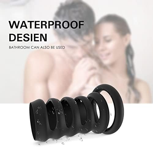 Roll Over Image To Zoom In Silicone Penis Ring For Men, Ultra Soft Stretchy Cock Ring, Sex Toy For Men,4 Different Sizes Cock Rings For Erection Enhancing (3) - Image 2