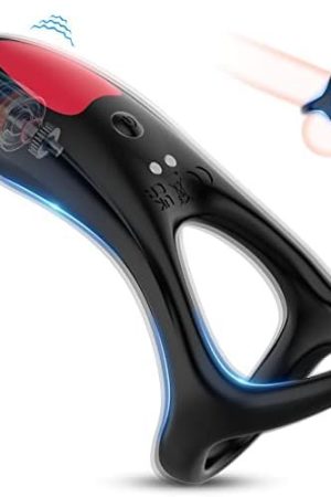 Vibrating Cock Ring Penis Ring, Fotof Perineal Vibrator With 10 Vibration Modes, Silicone Mens Ring Longer Harder Stronger Erection Improve Sexual Performance, Sex Adult Toys For Male And Couple Games
