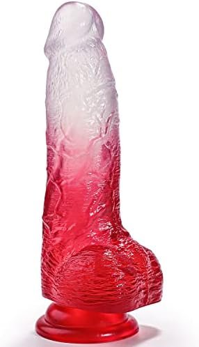 G Spot Dildo 7.8 Inch Realistic Dildo With Ultra Vein Ridge For Female Pleasure, Suction Cup Dildo Waterproof Dildo Harness Compatible Adult Sex Toy For Hands-Free Play (Pink)