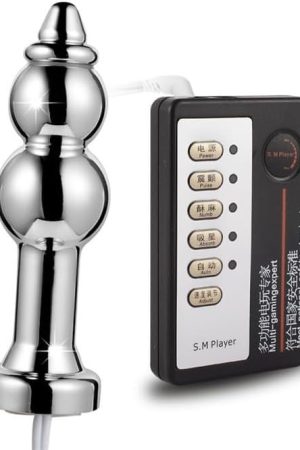 Anal Butt Plug Electric Shock Metal Thread Stimulation Inserting Toys Anal Butt Plug Electro Power Box Massager Toys For Beginners And Advanced Users