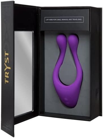 Doc Johnson - Tryst Multi Erogenous Zone Massager, Vibrating Adult Massager For Men And Women, Easy To Use, Adult Toy, Couples Or Solo Play, Body Safe, Latex Free, Phthalate Free (Purple) - Image 2